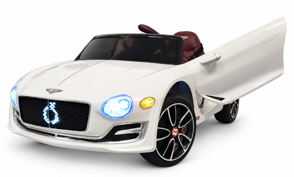 Voiture électrique enfant 12V Bentley EXP blanc avec télécommande parentale