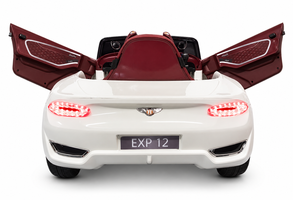 Voiture électrique enfant 12V Bentley EXP blanc avec télécommande parentale