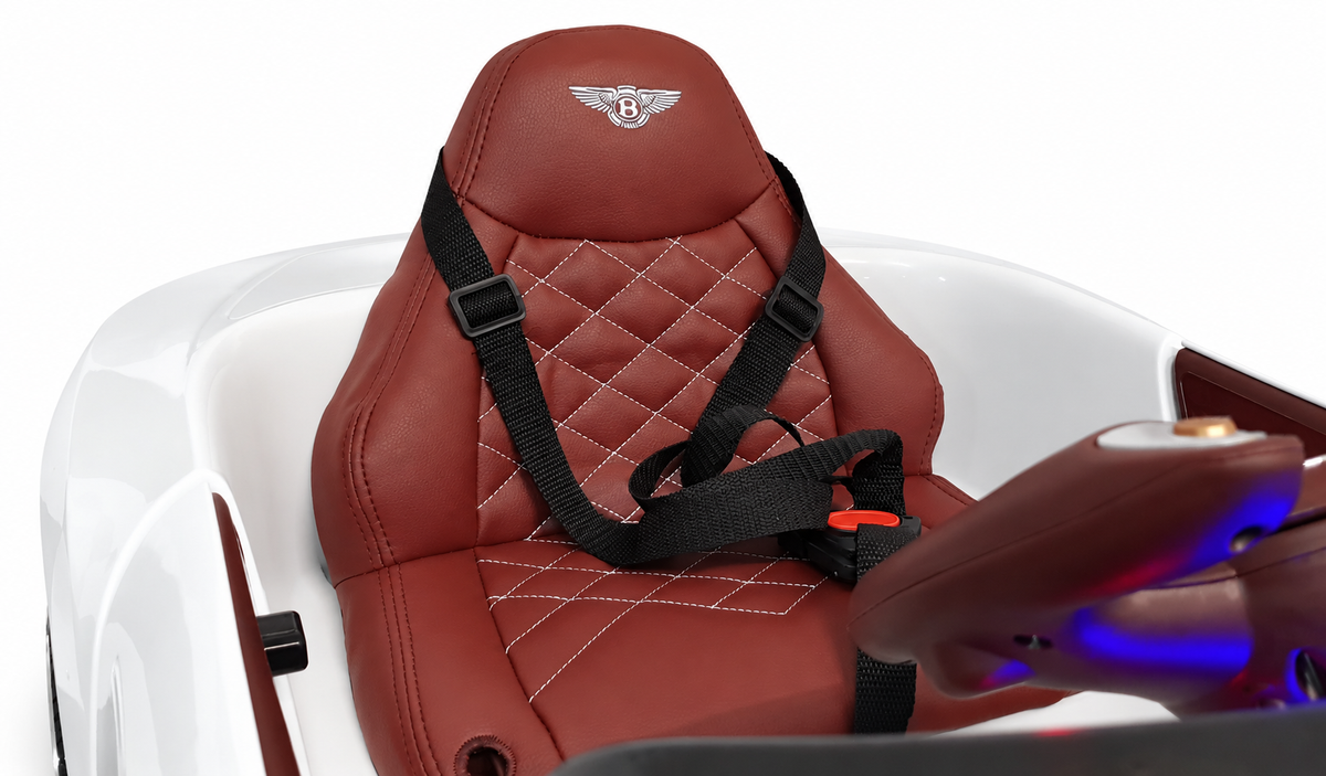 Voiture électrique enfant 12V Bentley EXP blanc avec télécommande parentale