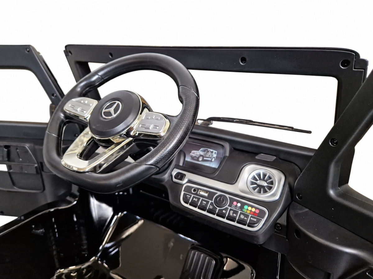 Voiture électrique enfant 12V Mercedes G500 noir métallisé avec télécommande parentale