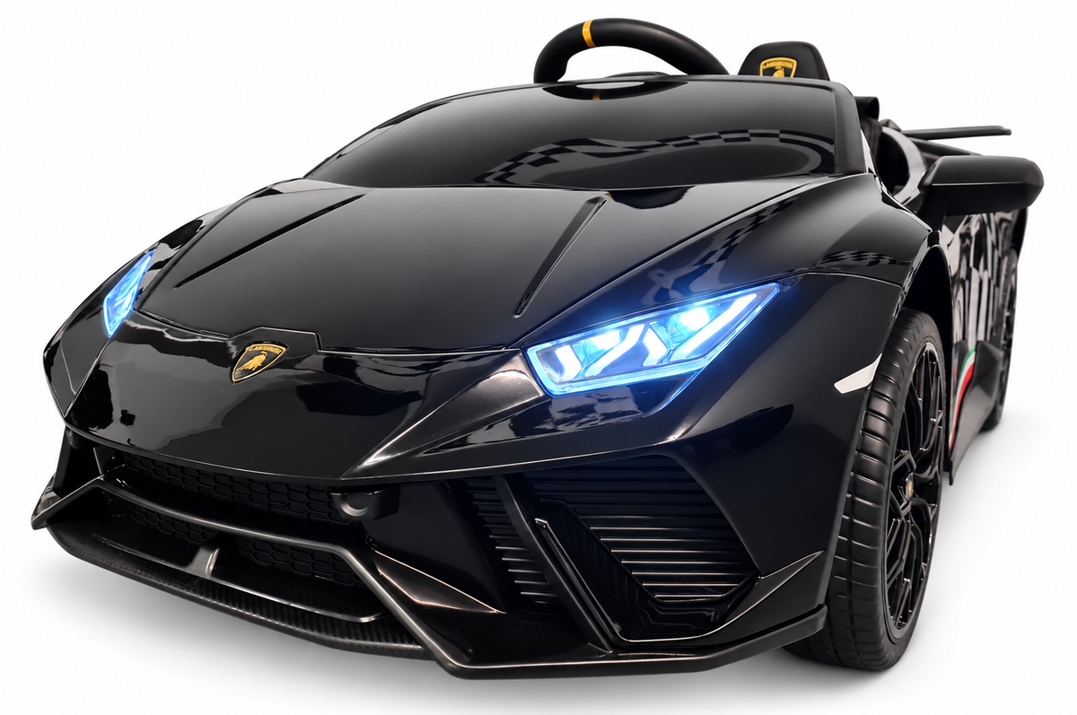 Voiture électrique enfant 12V Lamborghini Huracan noir métallisé avec télécommande parentale