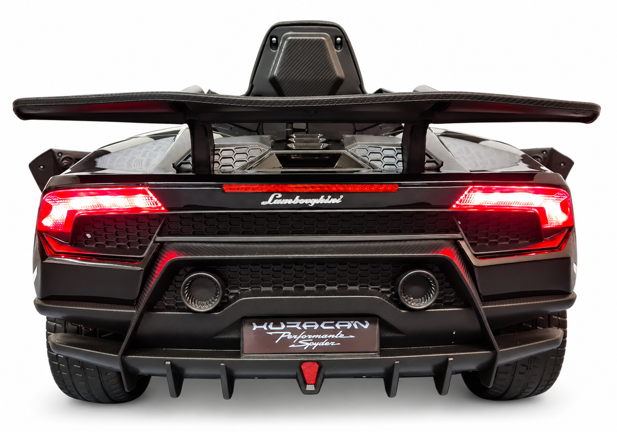 Voiture électrique enfant 12V Lamborghini Huracan noir métallisé avec télécommande parentale