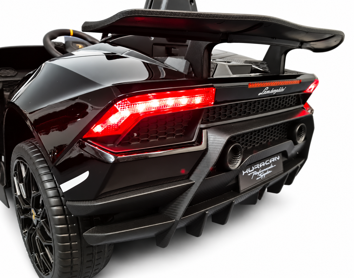 Voiture électrique enfant 12V Lamborghini Huracan noir métallisé avec télécommande parentale