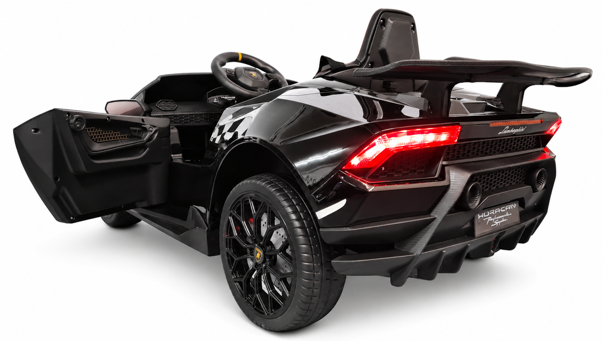 Voiture électrique enfant 12V Lamborghini Huracan noir métallisé avec télécommande parentale