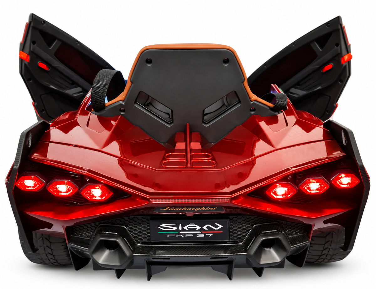 Voiture électrique enfant 12V Lamborghini Sian rouge avec télécommande parentale