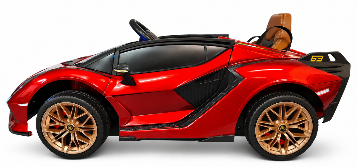 Voiture électrique enfant 12V Lamborghini Sian rouge avec télécommande parentale