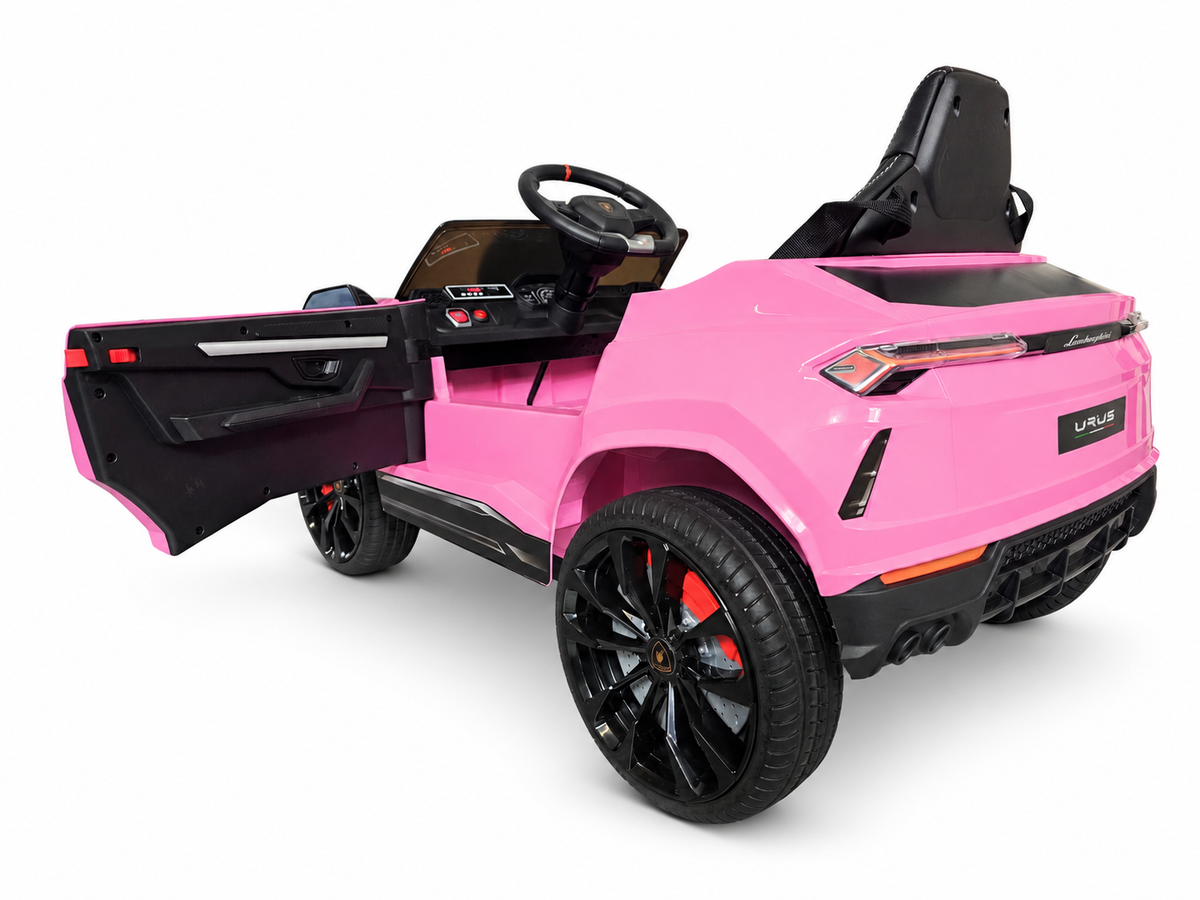 Voiture électrique enfant 12V Lamborghini Urus rose avec télécommande parentale