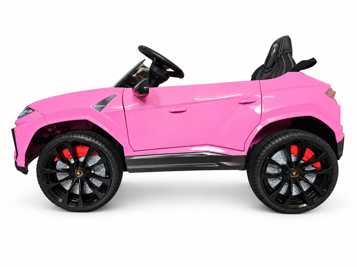 Voiture électrique enfant 12V Lamborghini Urus rose avec télécommande parentale