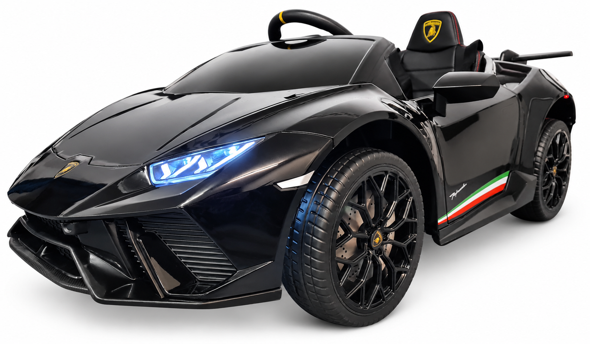Voiture électrique enfant 12V Lamborghini Huracan noir métallisé avec télécommande parentale