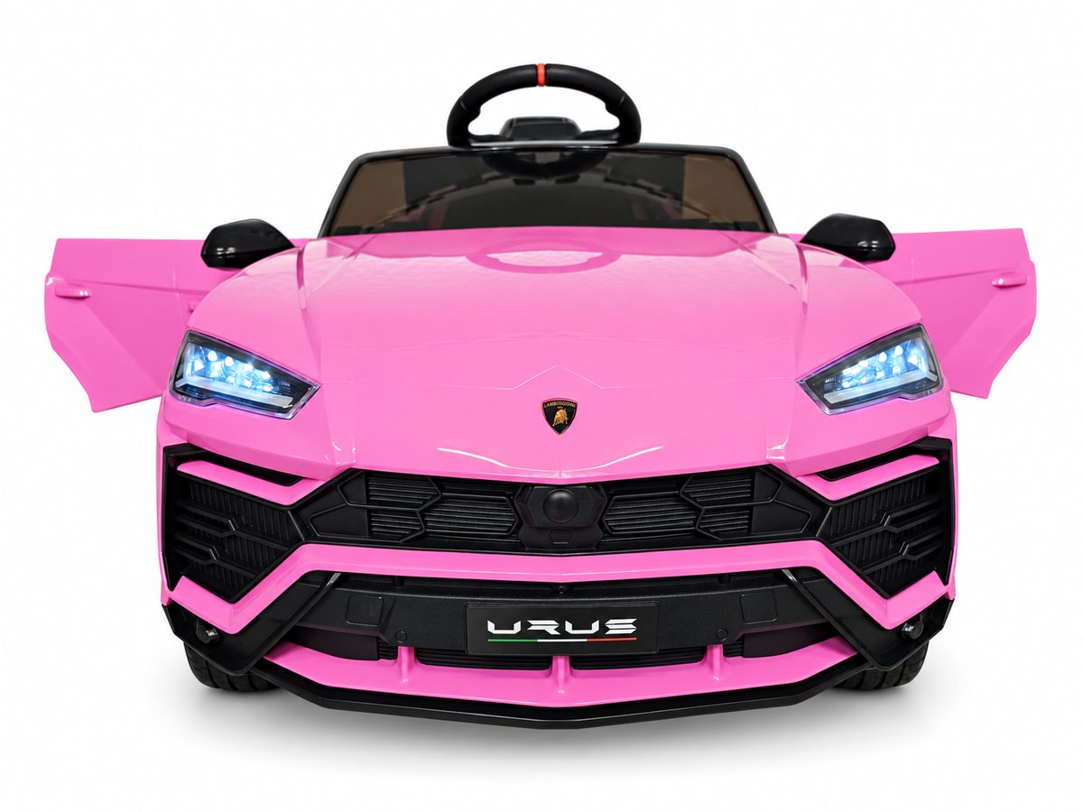 Voiture électrique enfant 12V Lamborghini Urus rose avec télécommande parentale