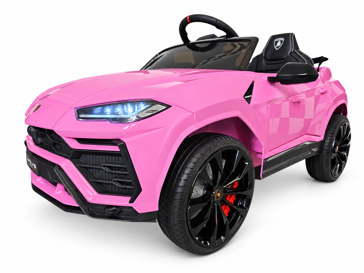 Voiture électrique enfant 12V Lamborghini Urus rose avec télécommande parentale