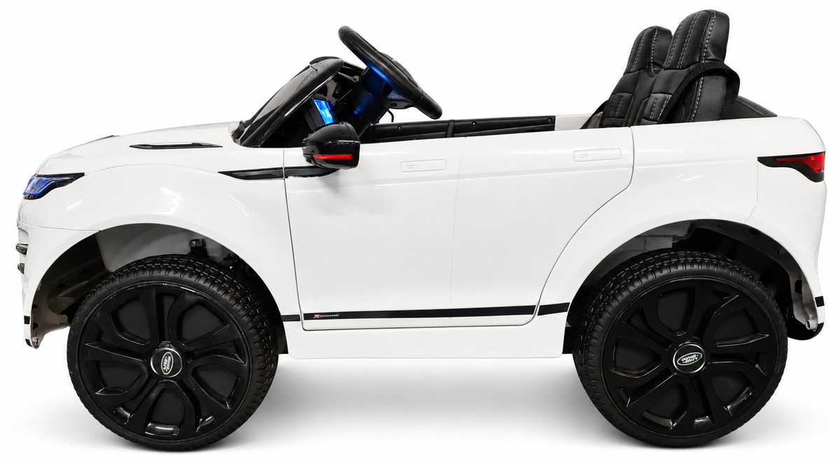 Voiture électrique enfant 12V Range Rover Evoque blanc avec télécommande parentale